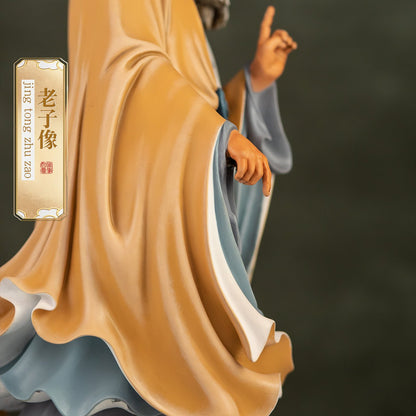 Laozi brass statue, symbol of Taoism and philosophical wisdom